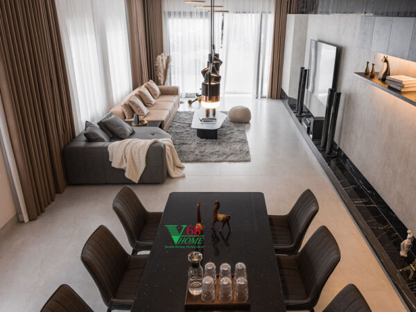 thiết kế phòng ăn nhà phố