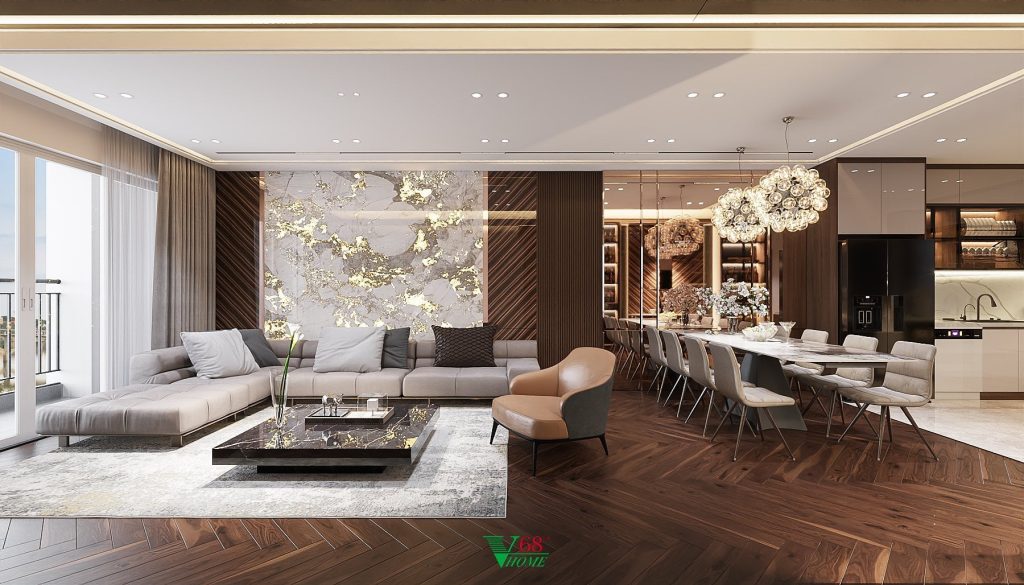 Phòng khách chung cư cư hiện đại