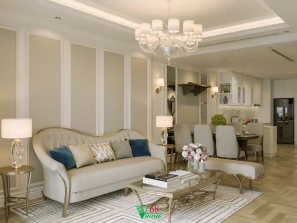 Nội Thất Căn Hộ Chung Cư Tân Cổ điển Tại Brg Dianamond Residence D0105 1