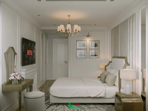 Nội Thất Căn Hộ Chung Cư Tân Cổ điển Tại Brg Dianamond Residence D0105 10