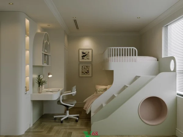 Nội Thất Căn Hộ Chung Cư Tân Cổ điển Tại Brg Dianamond Residence D0105 11