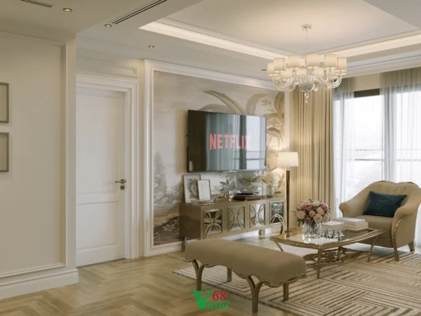 Nội Thất Căn Hộ Chung Cư Tân Cổ điển Tại Brg Dianamond Residence D0105 2