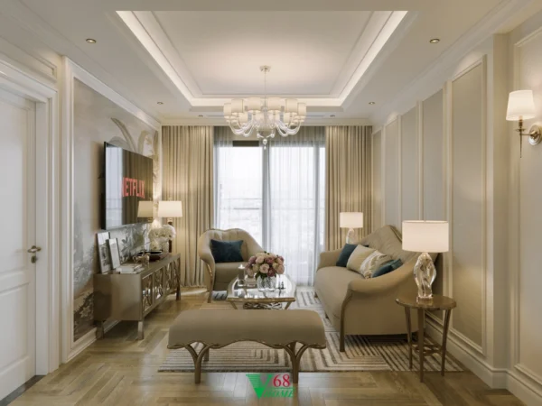 Nội Thất Căn Hộ Chung Cư Tân Cổ điển Tại Brg Dianamond Residence D0105 4