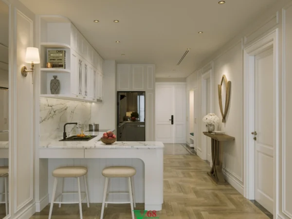 Nội Thất Căn Hộ Chung Cư Tân Cổ điển Tại Brg Dianamond Residence D0105 6