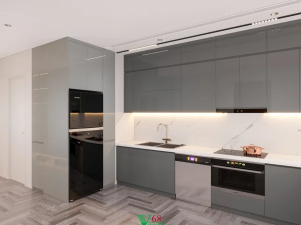 Nội Thất Căn Hộ Chung Cư Tân Cổ điển Tại Brg Dianamond Residence D021505 Tủ Bếp 1