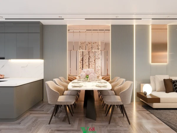 Nội Thất Căn Hộ Chung Cư Tân Cổ điển Tại Brg Dianamond Residence D021505 Tủ Bếp 3