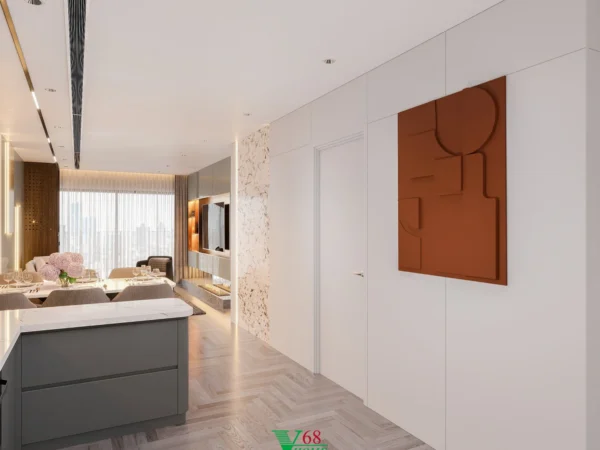 Nội Thất Căn Hộ Chung Cư Tân Cổ điển Tại Brg Dianamond Residence D021505 Tủ Bếp 5