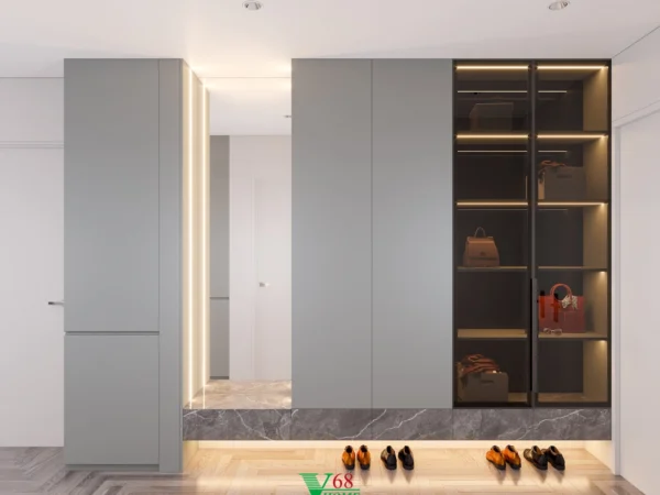Nội Thất Căn Hộ Chung Cư Tân Cổ điển Tại Brg Dianamond Residence D021505 Tủ Giày