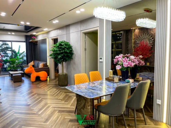Thiết Kế Nội Thất Chung Cư Feliz Home 1710 Có 3 Phòng Ngủ Bàn ăn 3