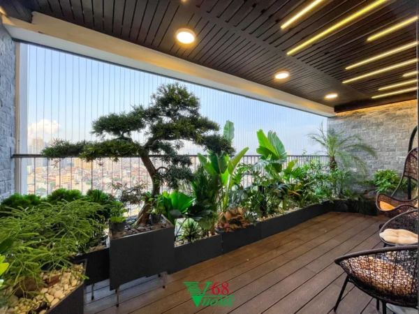 Thiết Kế Nội Thất Chung Cư Feliz Home 1710 Có 3 Phòng Ngủ Ban Công 1