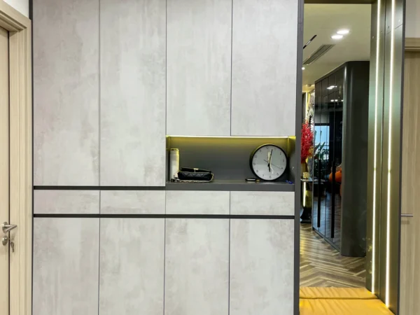 Thiết Kế Nội Thất Chung Cư Feliz Home 1710 Có 3 Phòng Ngủ Tủ Giày