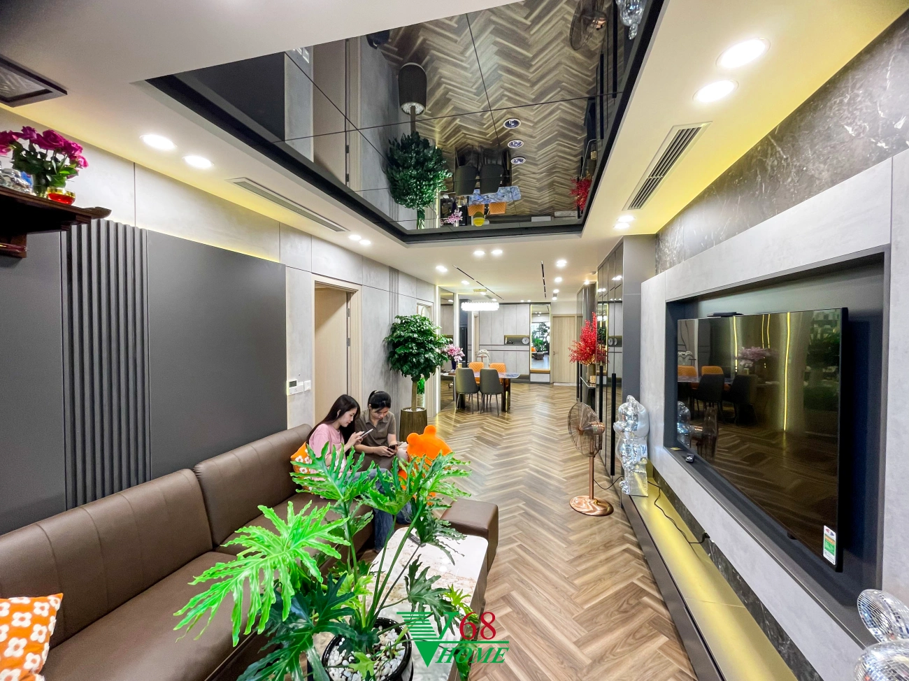 Thiết Kế Nội Thất Chung Cư Feliz Home 1710 Có 3 Phòng Ngủ Phòng Khách 7