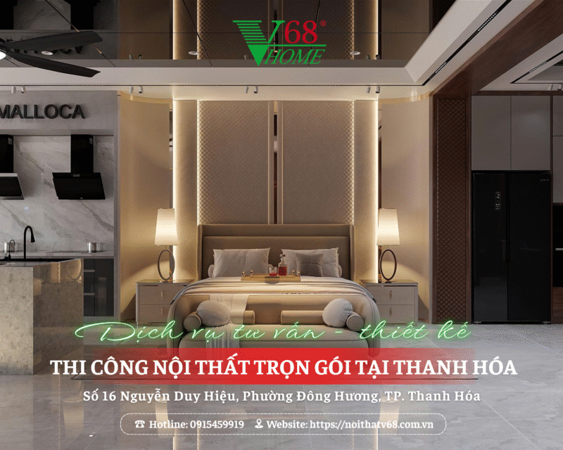 Dịch vụ tư vấn - thiết kế - thi công nội thất trọn gói tại Thanh Hóa