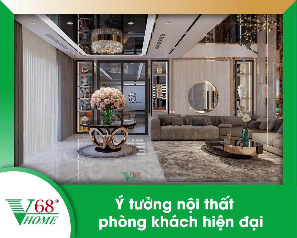 Ý tưởng nội thất phòng khách hiện đại