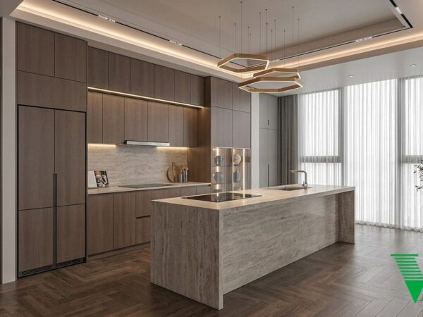 Phòng bếp Luxury hiện đại Không gian nội thất biệt thự cao cấp V68