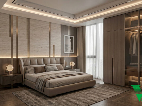 Phòng ngủ 1 Luxury hiện đại Không gian nội thất biệt thự cao cấp V68