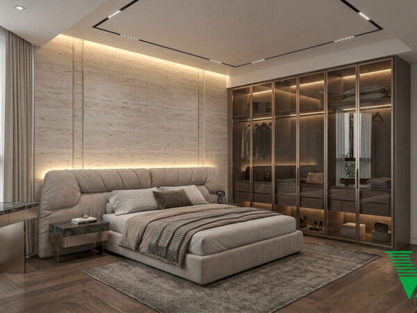 Phòng ngủ 3 Luxury hiện đại Không gian nội thất biệt thự cao cấp V68