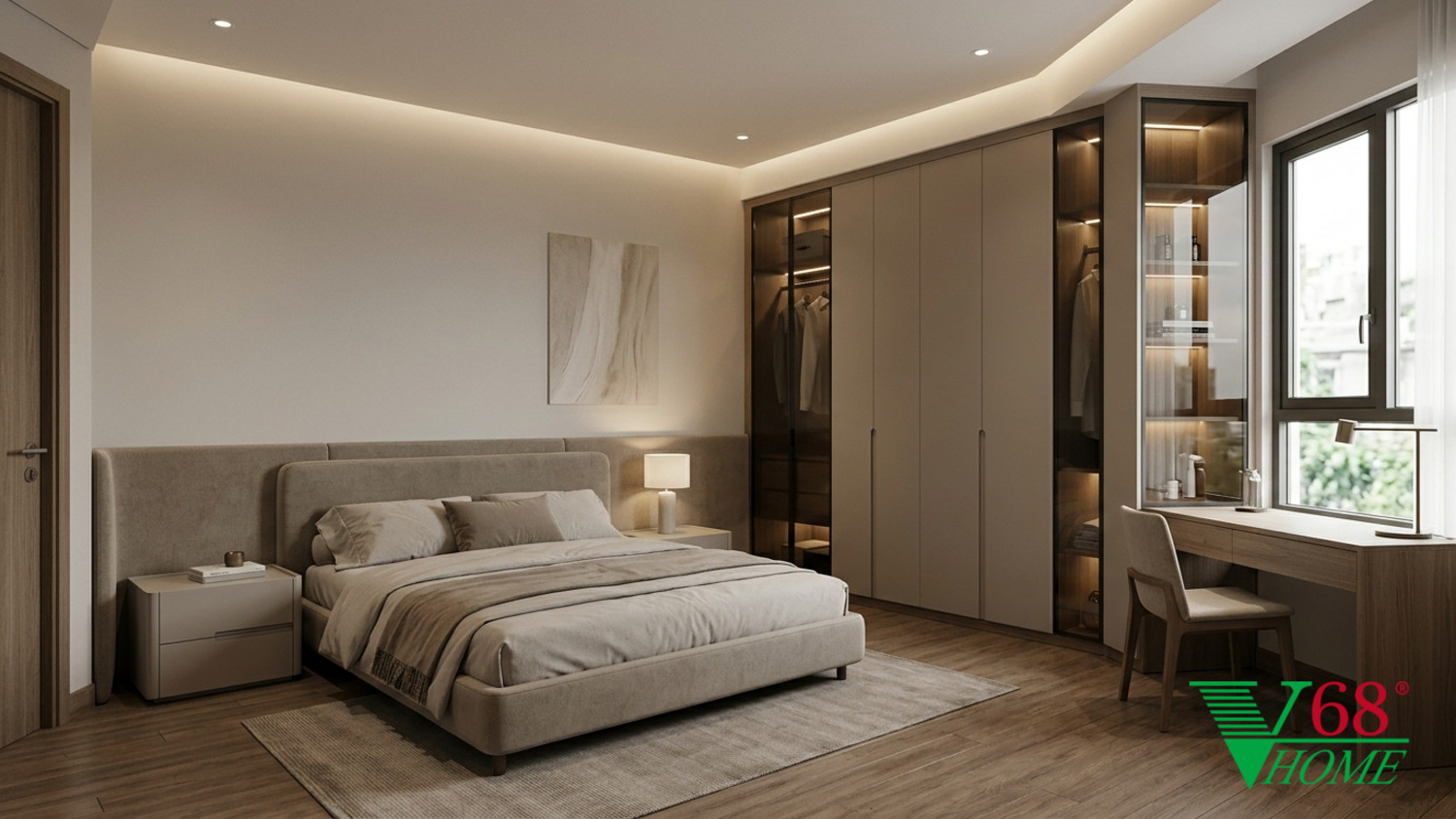 phòng ngủ phụ chung cư hiện đại thiết kế đa năng linh hoạt