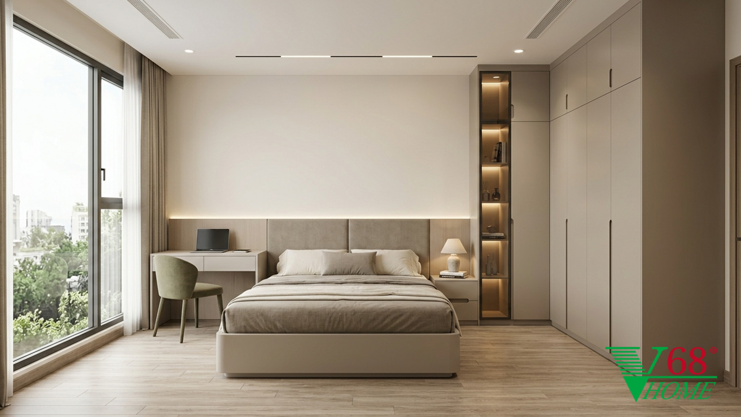 phòng ngủ trẻ em chung cư phong cách warm contemporary
