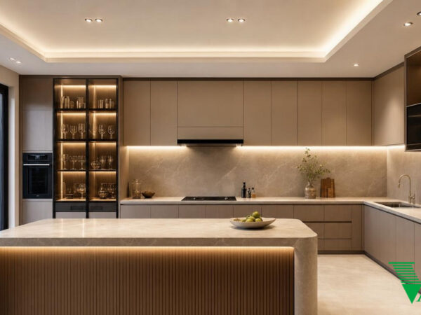 Phòng bếp Luxury hiện đại Không gian nội thất biệt thự cao cấp V68
