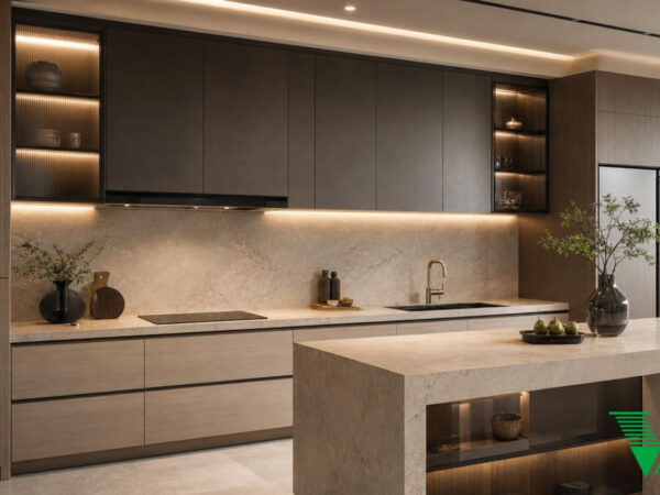 Phòng bếp Luxury hiện đại Không gian nội thất biệt thự cao cấp V68