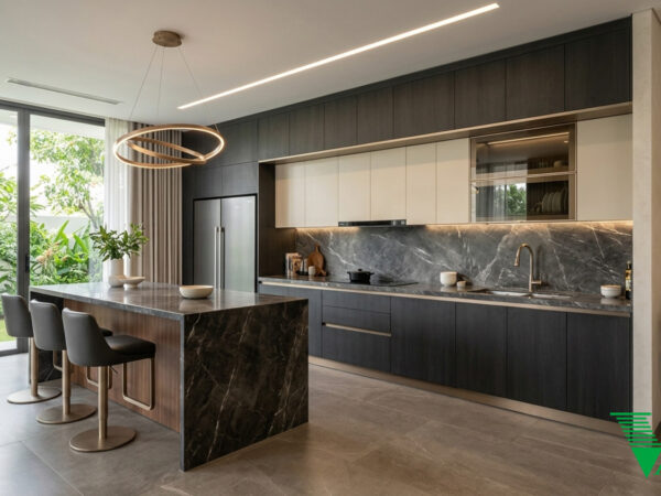Phòng bếp Luxury hiện đại Không gian nội thất biệt thự cao cấp V68