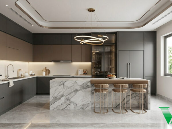 Phòng bếp Luxury hiện đại Không gian nội thất biệt thự cao cấp V68