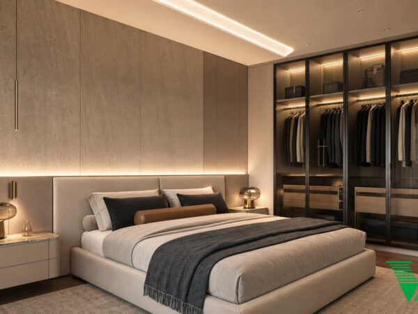 Phòng ngủ 1 Luxury hiện đại Không gian nội thất biệt thự cao cấp V68