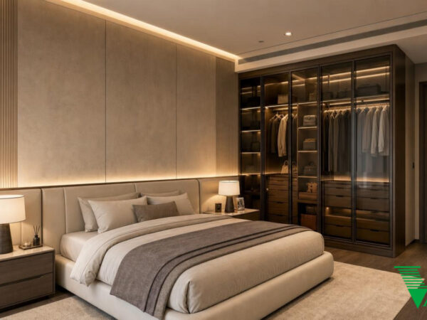 Phòng ngủ 1 Luxury hiện đại Không gian nội thất biệt thự cao cấp V68