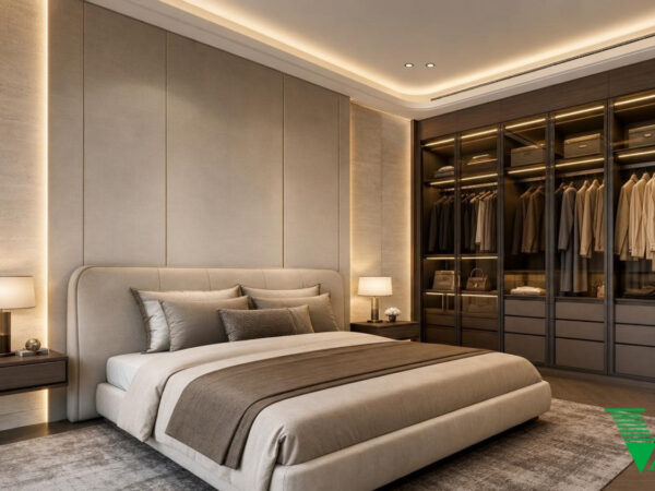 Phòng ngủ 1 Luxury hiện đại Không gian nội thất biệt thự cao cấp V68