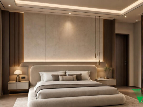 Phòng ngủ 1 Luxury hiện đại Không gian nội thất biệt thự cao cấp V68