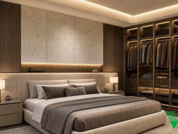 Phòng ngủ 1 Luxury hiện đại Không gian nội thất biệt thự cao cấp V68