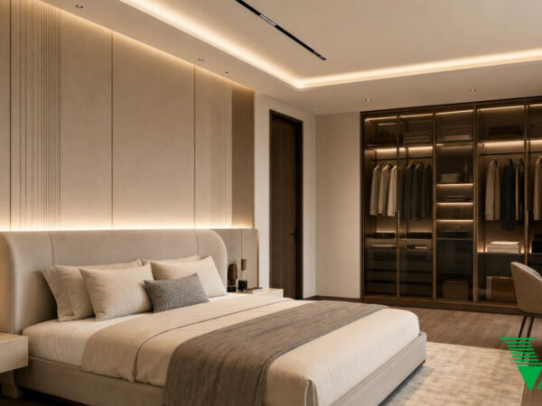Phòng ngủ 2 Luxury hiện đại Không gian nội thất biệt thự cao cấp V68