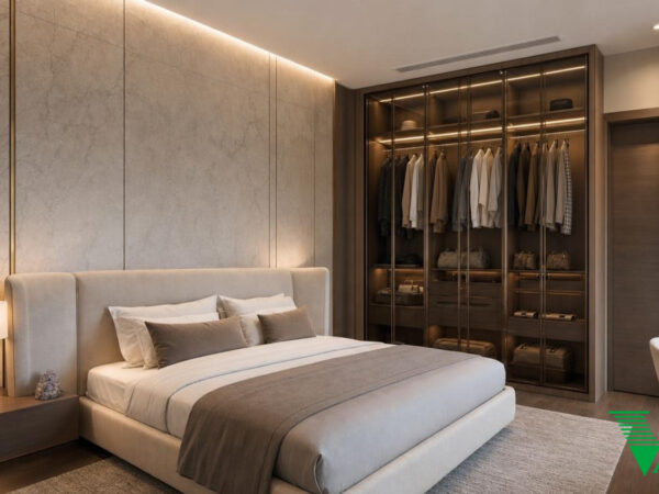 Phòng ngủ 2 Luxury hiện đại Không gian nội thất biệt thự cao cấp V68