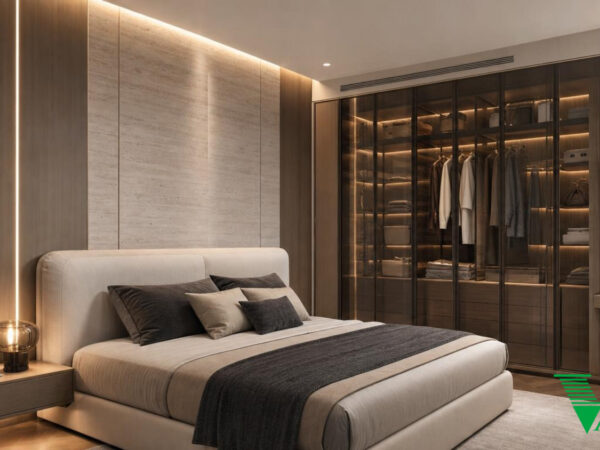 Phòng ngủ 2 Luxury hiện đại Không gian nội thất biệt thự cao cấp V68