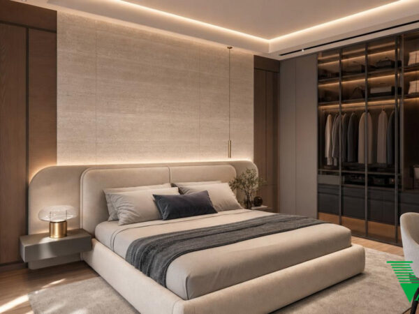 Phòng ngủ 2 Luxury hiện đại Không gian nội thất biệt thự cao cấp V68