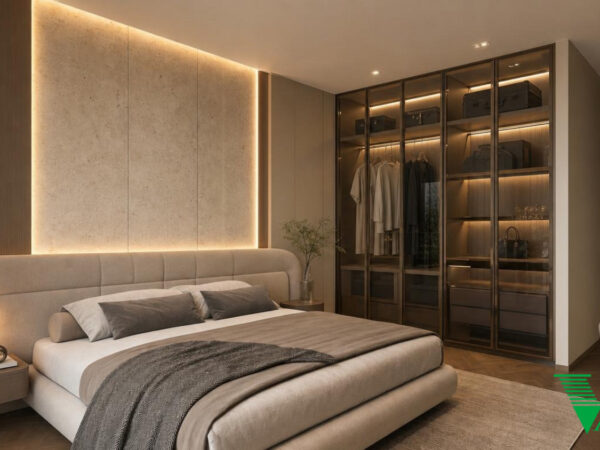 Phòng ngủ 3 Luxury hiện đại Không gian nội thất biệt thự cao cấp V68