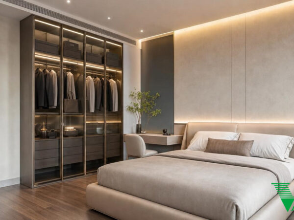 Phòng ngủ 3 Luxury hiện đại Không gian nội thất biệt thự cao cấp V68