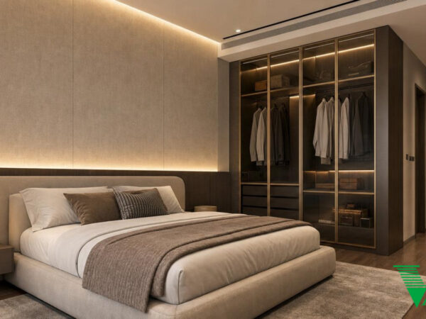 Phòng ngủ 3 Luxury hiện đại Không gian nội thất biệt thự cao cấp V68