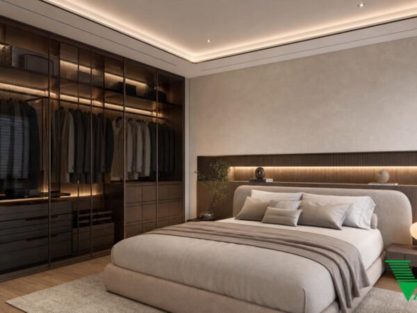 Phòng ngủ 3 Luxury hiện đại Không gian nội thất biệt thự cao cấp V68