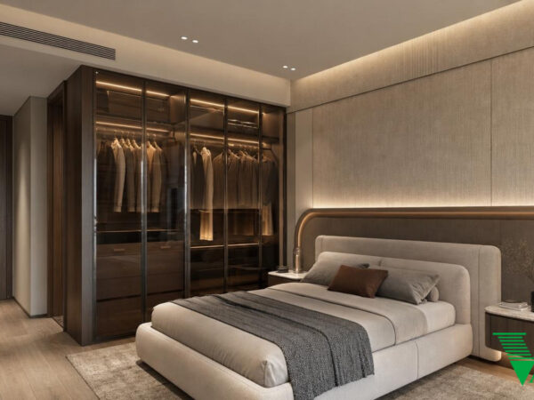 Phòng ngủ 3 Luxury hiện đại Không gian nội thất biệt thự cao cấp V68