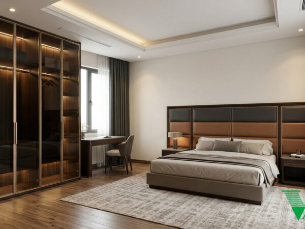 Phòng ngủ 3 Luxury hiện đại Không gian nội thất chung cư cao cấp V68