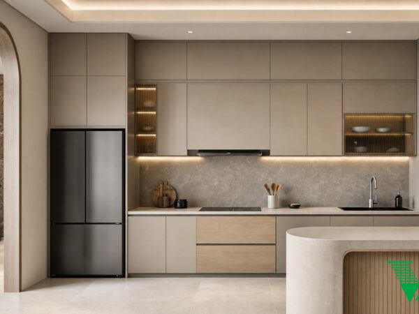 Phòng bếp Hiện đại Không gian nội thất nhà phố cao cấp V68