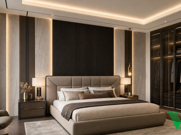 Phòng ngủ 1 Luxury hiện đại Không gian nội thất biệt thự cao cấp V68