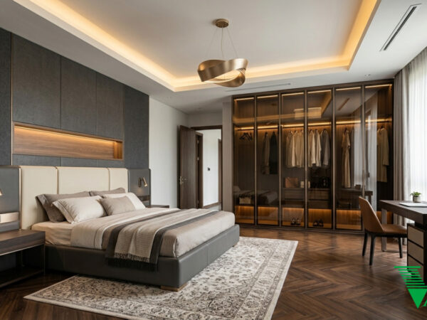 Phòng ngủ 2 Luxury hiện đại Không gian nội thất biệt thự cao cấp V68