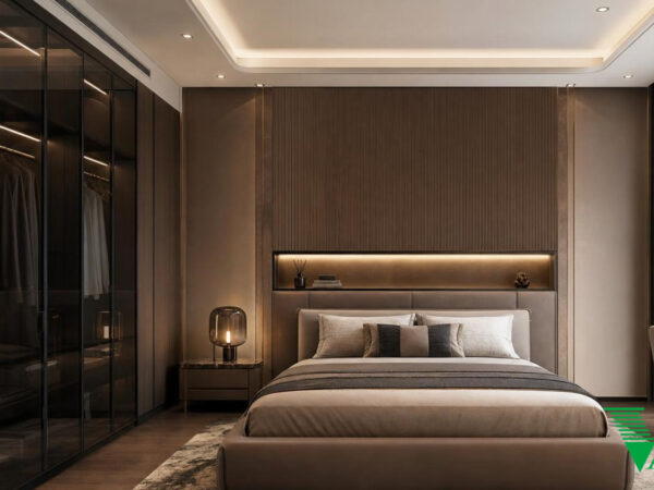 Phòng ngủ 2 Luxury hiện đại Không gian nội thất biệt thự cao cấp V68