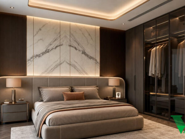 Phòng ngủ 1 Luxury hiện đại Không gian nội thất chung cư cao cấp V68