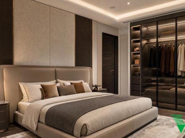 Phòng ngủ 3 Luxury hiện đại Không gian nội thất chung cư cao cấp V68